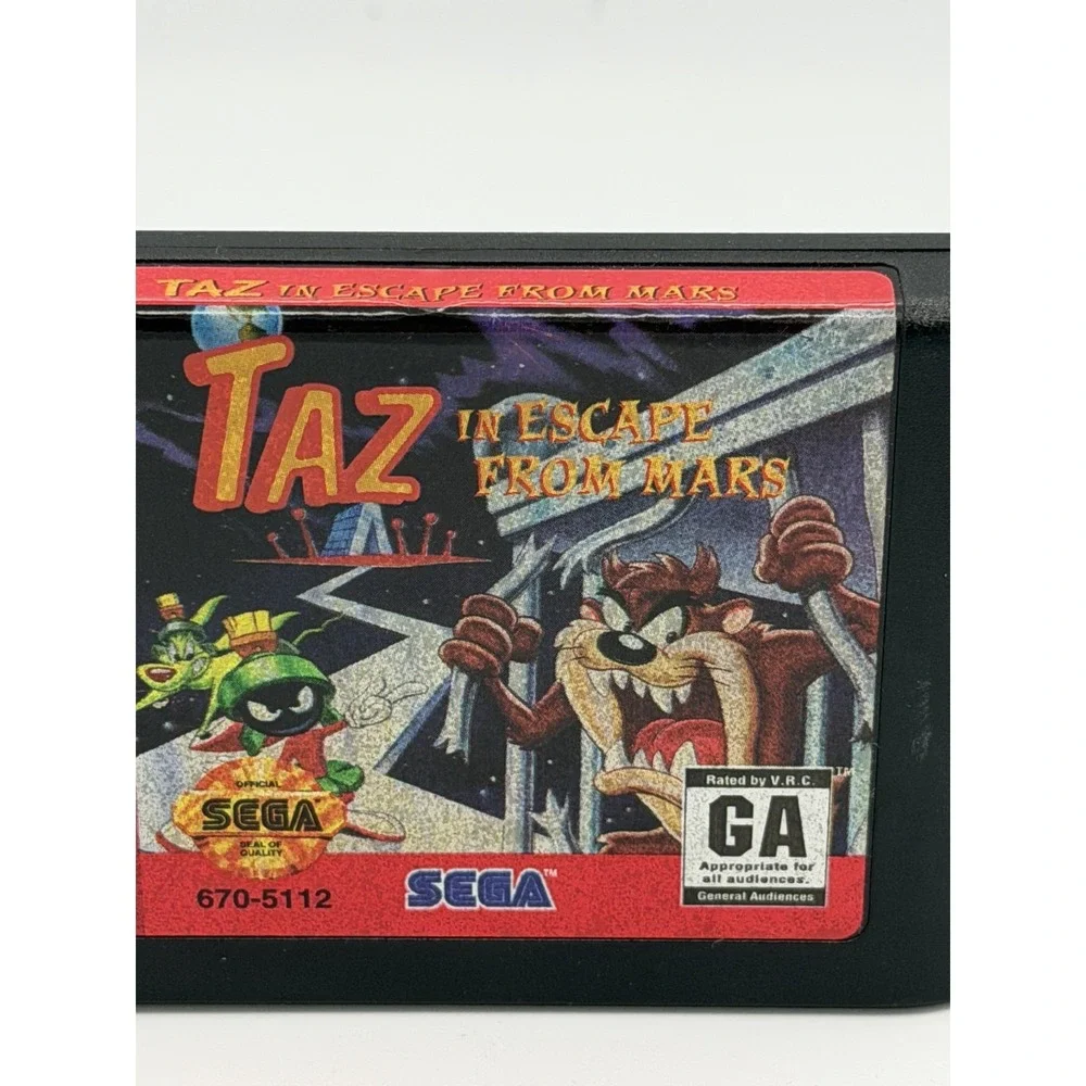 Taz in Escape from Mars Sega Genesis CIB Case Manual Cart Tested Working